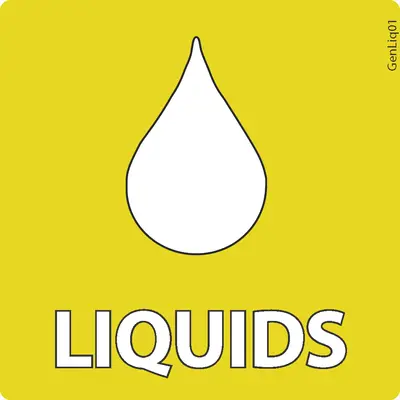 Liquids Label 3x3