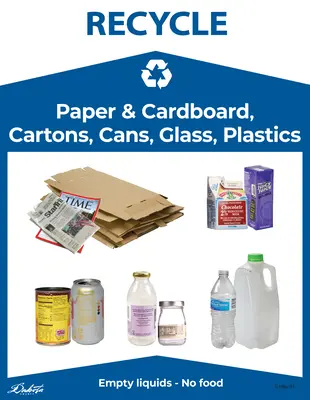 Recycling Label 8.5x11