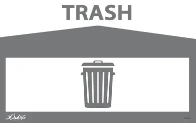 Trash Label 16x10