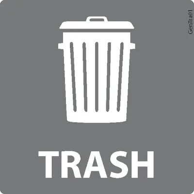Trash Label 3x3