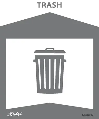 Trash Label 5x6