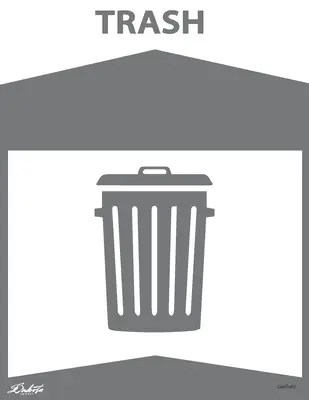 Trash Label 8.5x11